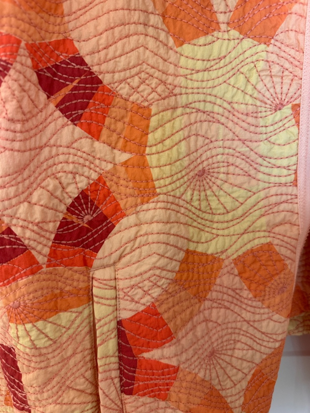 Free people Pink Orange Quilted Jacket - Picture 2 of 3